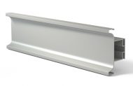 Tirador perfil gola 3000U Vertical Aluminio plata
